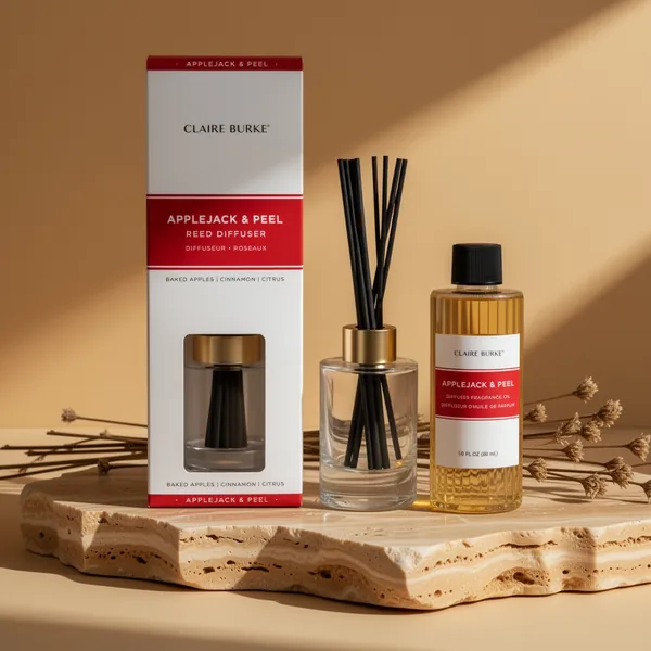 Claire Burke Applejack & Peel Reed Diffuser, 3 fl oz