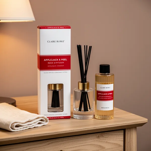Claire Burke Applejack & Peel Reed Diffuser, 3 fl oz