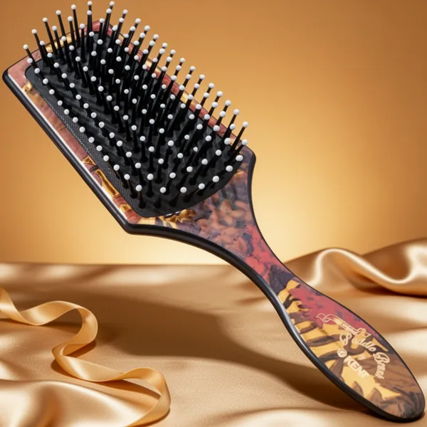 Kent LPB2 8.25 Small Square Paddle Cushioned Wet Dry Pro Hair Brush