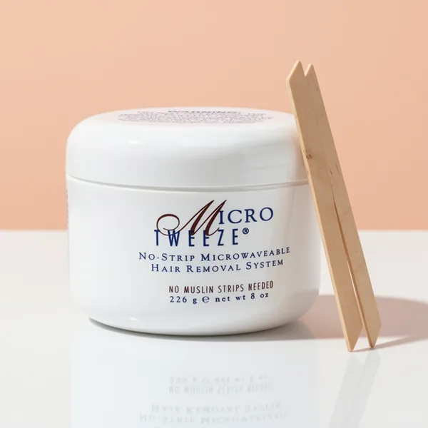 Micro Tweeze No-Strip Hair Removal Wax Microwavable, 8 oz