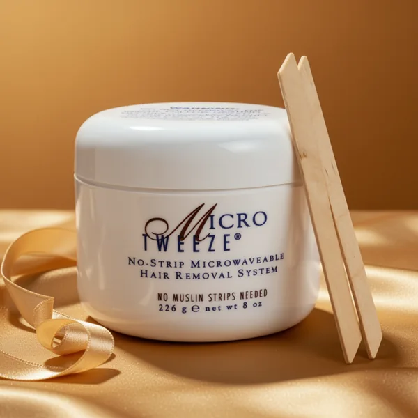 Micro Tweeze No-Strip Hair Removal Wax Microwavable, 8 oz