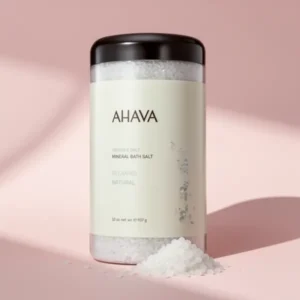 AHAVA Dead Sea Mineral Bath Salt- Intense Relaxation for Body & Mind, 32 oz