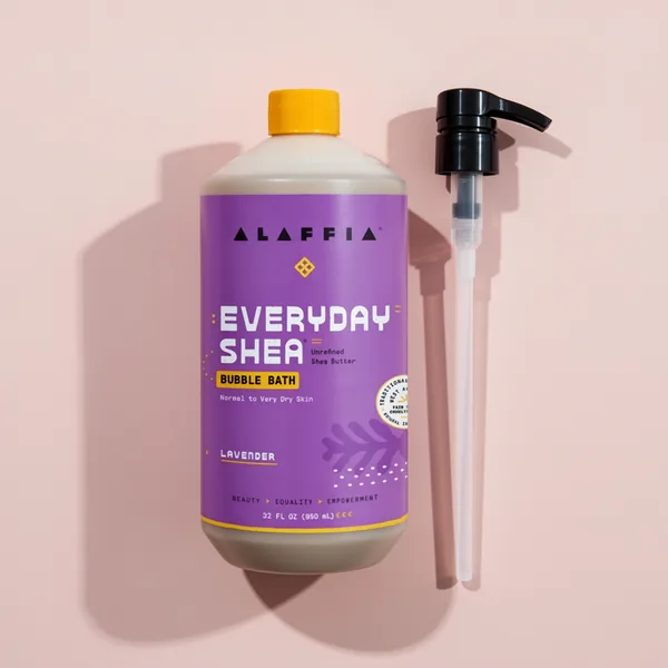 Alaffia Everyday Shea Bubble Bath, 32 oz, Lavender