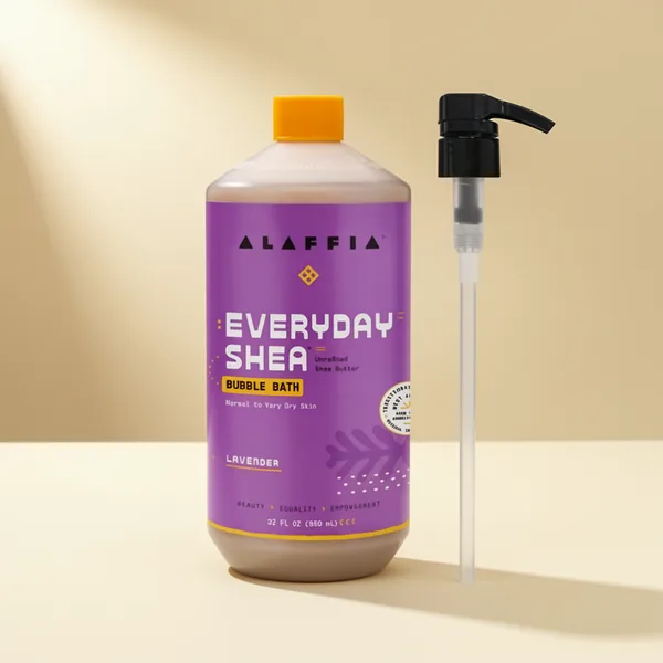 Alaffia Everyday Shea Bubble Bath, 32 oz, Lavender