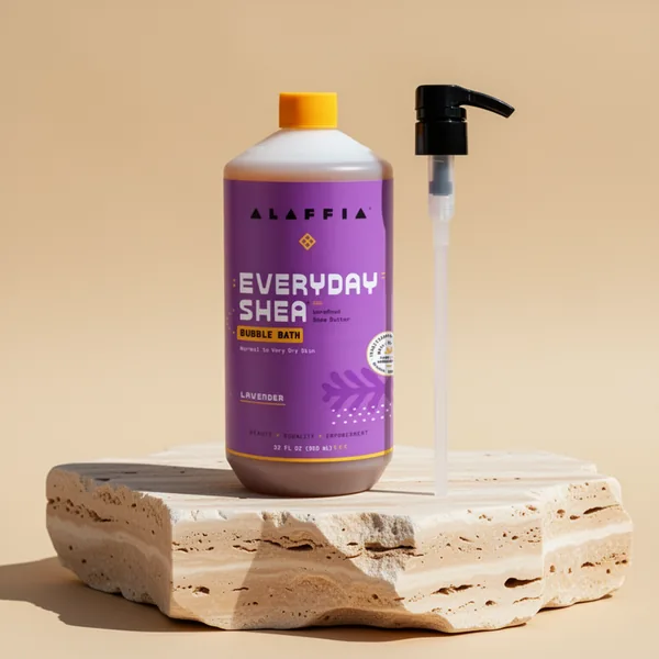 Alaffia Everyday Shea Bubble Bath, 32 oz, Lavender