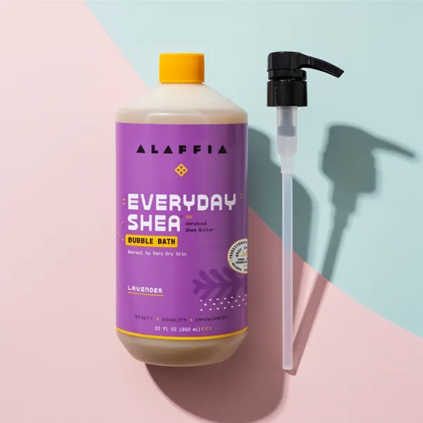 Alaffia Everyday Shea Bubble Bath, 32 oz, Lavender
