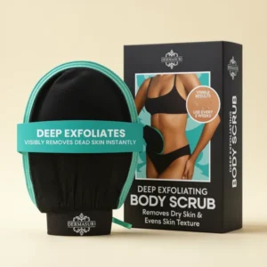 Dermasuri Exfoliating Body Scrubber, Black