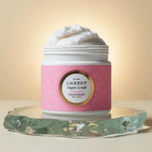 LALICIOUS Sugar Kiss Exfoliating & Moisturizing Body Scrub, 16 oz