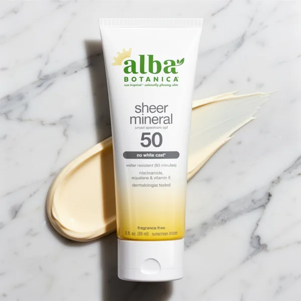 Alba Botanica Mineral Sunscreen Lotion, 3 fl oz