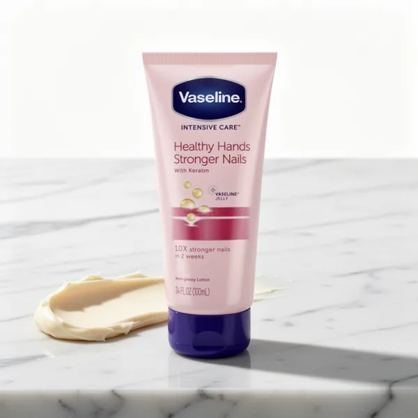 Vaseline Healthy Hands Stronger Nails Lotion, 3.4 oz, 3-Pack