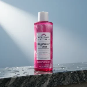 HERITAGE Store Rosewater Facial Toner with Hyaluronic Acid, 8 fl oz