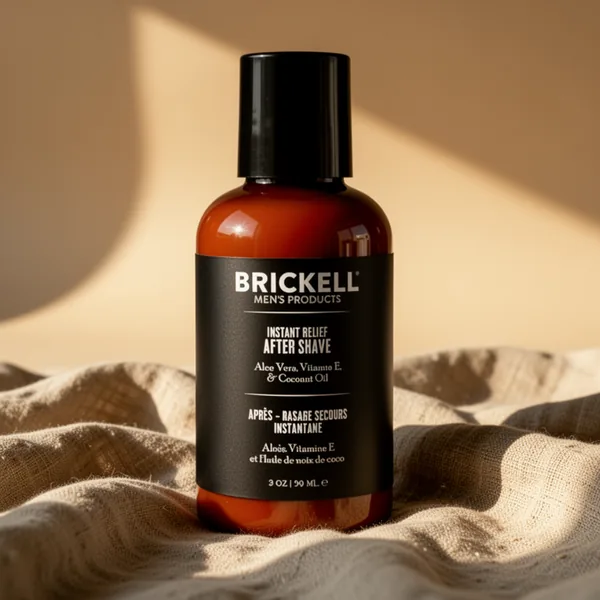 Brickell Men's Instant Relief Aftershave for Men, 2 oz