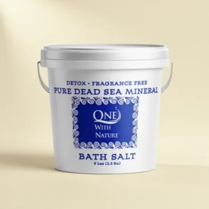 One with Nature Dead Sea Salt for Bath & Soaking Mineral Bath Salts, 5 lb