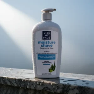 Kiss My Face Fragrance Free Moisture Shave 4 in 1 Shaving Cream, 11 fl oz