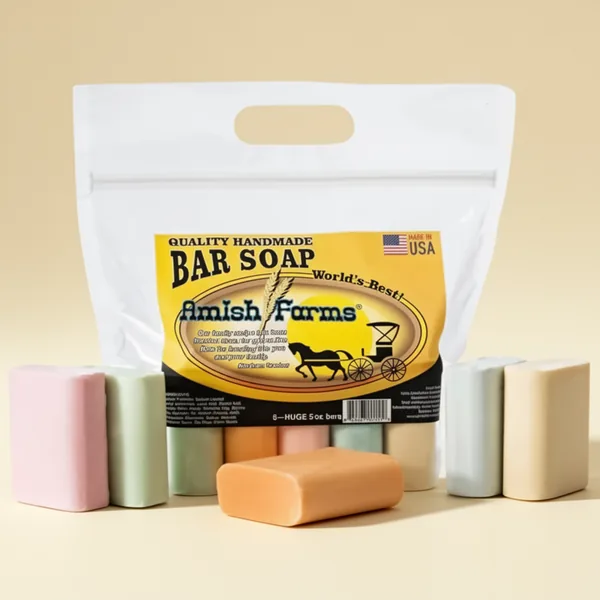 Amish Farms Natural Bar Soap, 5 Bars