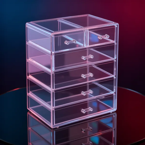 Sorbus 6-Drawer Makeup Organizer, Clear