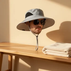 Wide Brim Sun Bucket Hat