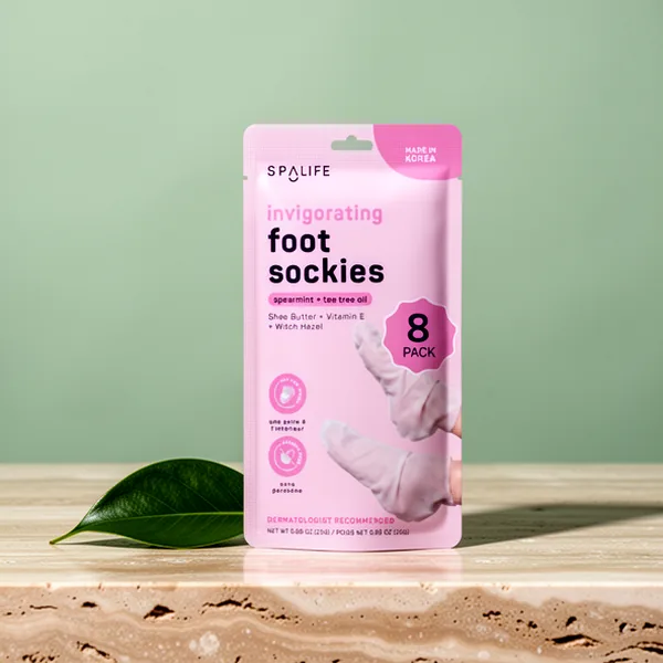 SpaLife Moisturizing Foot Sockies Foot Mask, 8-Pack