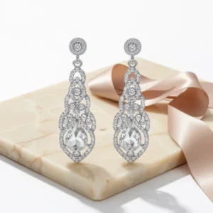 Women's Alloy Teardrop Crystal Chandelier Dangle Earrings