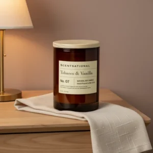 Scentsational Apothecary Tobacco & Vanilla Candle, 11 oz