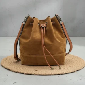 AFKOMST Medium Suede Bucket Bag