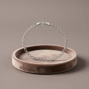 Amberta Women's 925 Sterling Silver Link Chain Bracelet