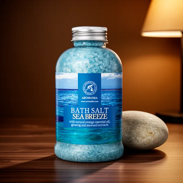 Bath Salt Sea Breeze with Natural Essential Oils, 21.16 oz