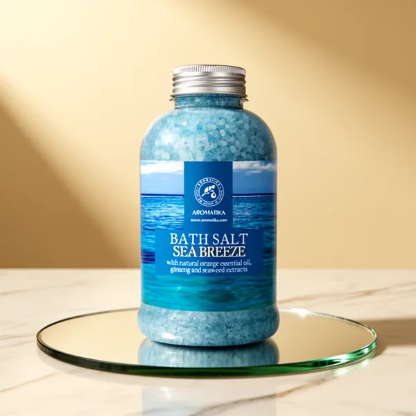Bath Salt Sea Breeze with Natural Essential Oils, 21.16 oz