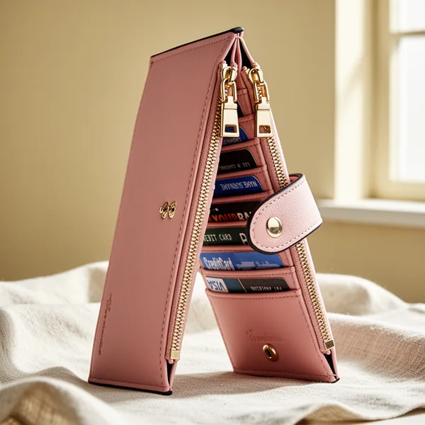 Travelambo Womens Leather Bifold Wallet