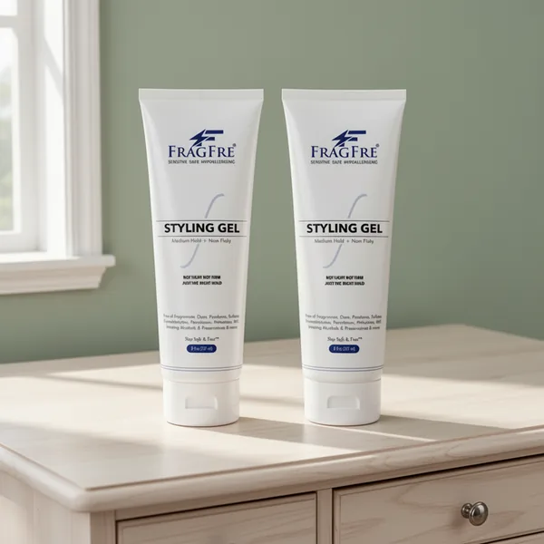 Hair Styling Gel Medium Hold Sensitive Skin, 8 fl oz, 2-Pack