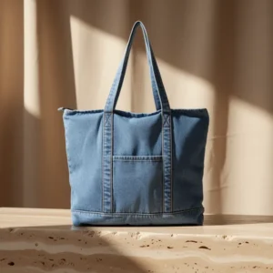 HOXIS Light Weight Soft Denim Tote
