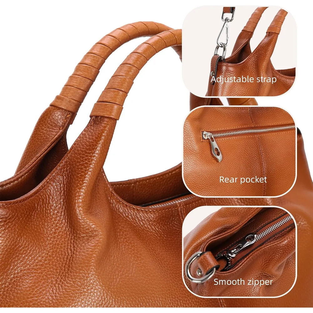 Iswee leather satchel in Sorrel, photo 3
