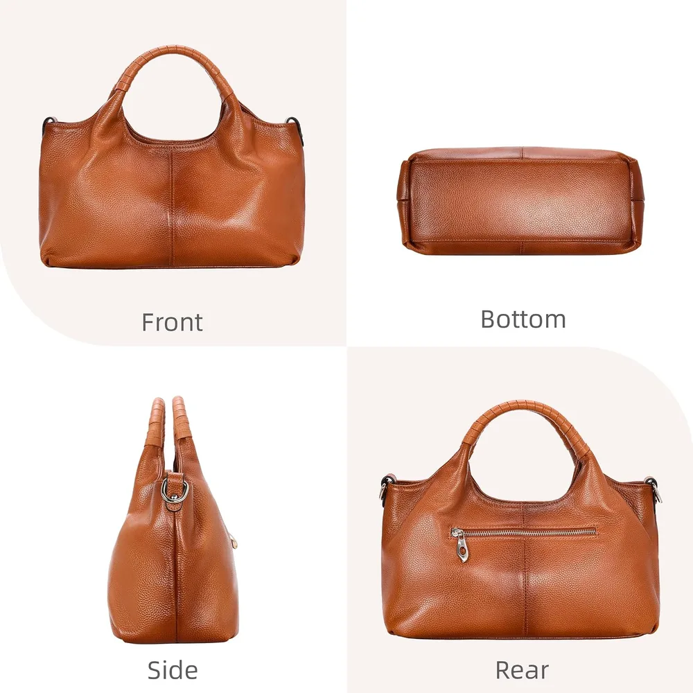 Iswee leather satchel in Sorrel, photo 5