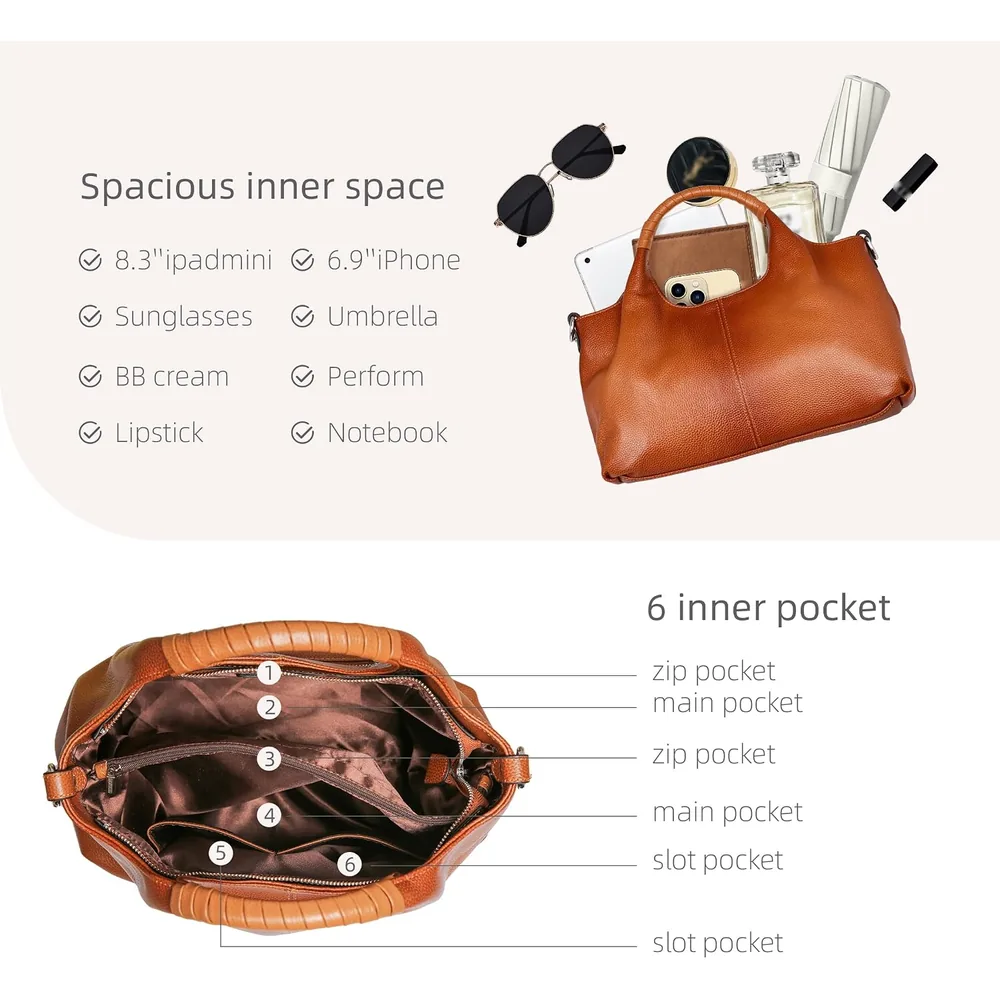 Iswee leather satchel in Sorrel, photo 6