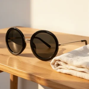 JOOX Polarized Retro Round Sunglasses