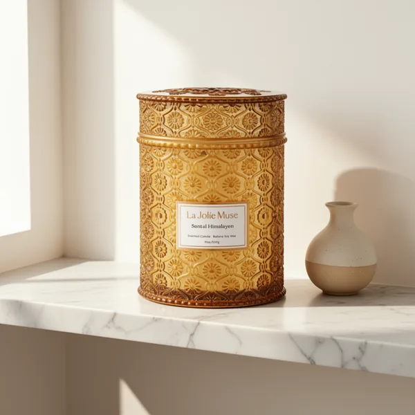 LA JOLIE MUSE Santal Himalayen Scented Candles for Home, 19 oz