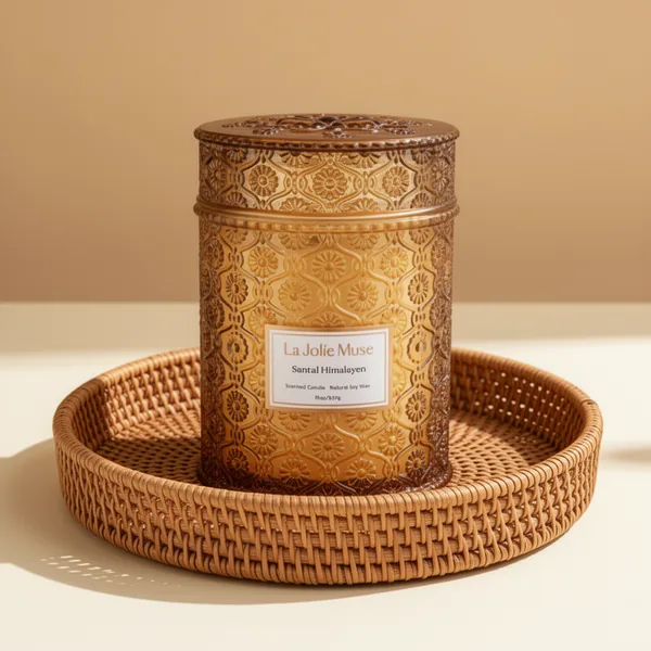 LA JOLIE MUSE Santal Himalayen Scented Candles for Home, 19 oz