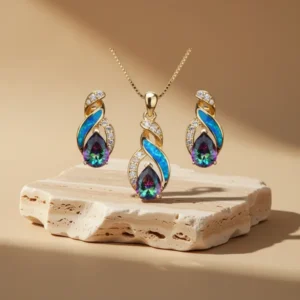 Jewelry Sets Australian Created Opal