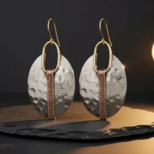 SPUNKYsoul Boho Mixed Metal Dangle Earrings