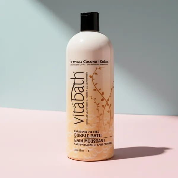 Vitabath Heavenly Coconut Crème Bubble Bath, 33.8 fl oz
