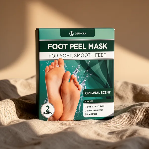 DERMORA Foot Peel Mask, 2 Pairs
