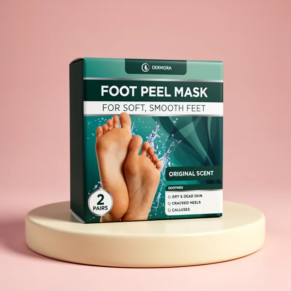 DERMORA Foot Peel Mask, 2 Pairs