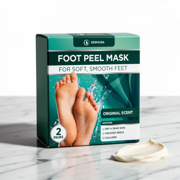 DERMORA Foot Peel Mask, 2 Pairs