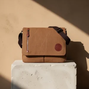 Vintage Canvas Satchel, Coffee