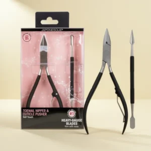 JAPONESQUE Soft Touch Toenail Clipper & Cuticle Pusher Manicure Set