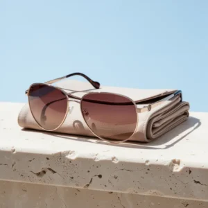 Jessica Simpson Women's Metal Aviator Pilot Sunglasses