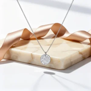 Fettero Pendant Necklace Gold-Tone Choker Layered