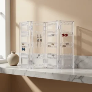 Sooyee Earring Holder Organizer, Clear