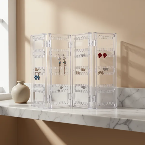 Sooyee Earring Holder Organizer, Clear