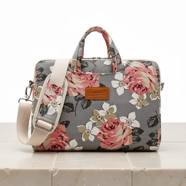 canvaslife Gray Roses Laptop Sleeve, 13-Inch